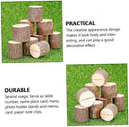 Wooden Stump Note Holder Set 50 Pieces for Wedding Table Numbers - Image 7