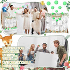 Ctosree 31 Pieces Woodland Animal Baby Shower Diaper Game 1 Diaper Baby Shower Game Board 7 Diapers 10 Plastic Balls 1 Organza Bag for Bridal Games Boy Girl - Image 6