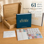 Baby Memory Book from Pregnancy to Age 5, Baby Book Keepsake, Dusty Blue - Image 2