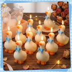 Conelist 16 Sets Silly Goose Party Favors Silly Goose Candle, Blue - Image 2