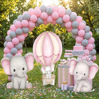 3 Pcs Pink Elephant Baby Shower Birthday Decorations Large Cutouts Gender Reveal Sign 1st Birthday Party Centerpieces for Baby Shower Party Supplies Photo Booth Props Backdrops Decor - Image 6