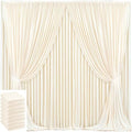 40x10ft Champagne Backdrop Curtain for Wedding Parties Wrinkle Free Fabric Champagne Drapes Backdrop Decoration for Baby Shower Birthday Photography Decoration 8 Panels, 5ft x 10ft by Gogoparti
