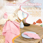 Showgeous 30 Pack Pink Cloth Napkins with Fringe, 16x16 inch 100% Cotton - Image 7