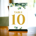 Eucalyptus Design Table Number Cards Double Sided Party Table Numbers for Reception Baby Shower Anniversary Birthday Bridal Party 5x7 100 Pcs - Image 2