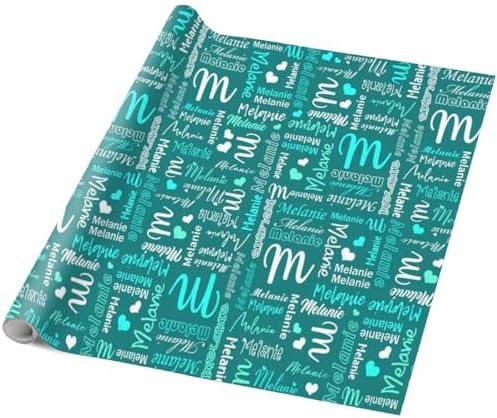 AOFUN Custom Name Text Gift Wrapping Paper Custom Wrapping Paper Custom Name Gift Wrapping Paper Gift Wrap Funny Funny Gift For Friend 3 Rolls 58" x 23" - Image 5