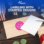 Perco Neon Pink Perforated Round Circle Dot Sticker 4-Inch Labels — 3 Rolls, 1,200 Stickers - Promo, Event & Gift Display Labels, High Visibility Signage - Made in USA - Image 5