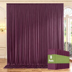 40ftx10ft Wrinkle Free Maroon Backdrop Curtains for Parties, Thick Fabric Burgundy Photo Backdrop Drapes 8 Panels 5x10ft for Weddings Birthday Photography Background Curtains by ENJOYYOURPARTY