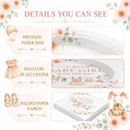 40 Guests Boho Girl Baby Shower Plates and Napkins, Clothesline Party Set - Image 4