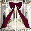 Luxury Giant Velvet Bow Decor Oversized Wall Bow Decorations Bow Decorative for Room Wall Party Birthday Backdrop Baby Shower Decor Front Door Patio Outdoor Wedding Arch by Unknown