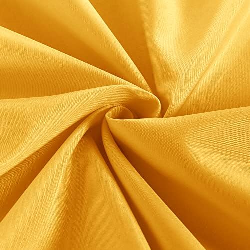 Obstal 2 Pack Table Clothes for 8 Foot Rectangle Tables, Yellow - Image 6