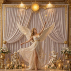 30x10FT Backdrop Curtains with Rod Pockets - Wrinkle Free Photo Stage Backdrop 6 Panels Curtains Drapes for Photography Wedding Party Baby Shower Decorations (Nude Blush) - Image 7