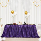 Eternal Beauty Purple 90x132 Inch Mardi Gras Sequin Tablecloth by EternalBeauty