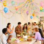 360 Sheets Colorful Paper Chains Strips and Star Garland for Fancy Party - Image 7