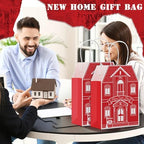 Colarr 50 Pcs House Shaped Gift Bag Real Estate Agent Supplies, Red - Image 4