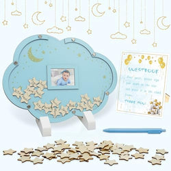 xiheer Baby Shower Guest Book Alternatives, Cloud Baby Shower Decorations by xiheer