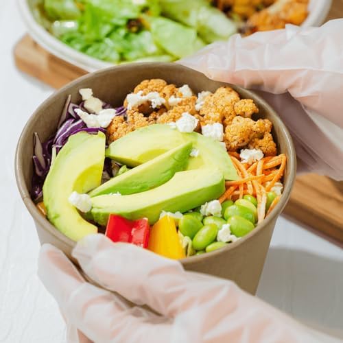 Karat Double Poly Lined Paper Soup Containers - Leak-Proof Food Storage for Hot or Cold Meals - Ideal for Ice Cream, Soup, Salad - Case of 600 (32oz) - Image 3