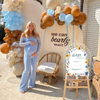 Acrylic Baby Shower Welcome Sign, 24" x 18 Inch, Baby in Bloom Wildflowers Welcome Sign for Garden Ceremony Lawn Party Outdoor & Indoor Use - Image 5