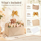 Mifoci 10 Pack Felt Gift Basket Empty Set, Baskets for Gift Empty Bulk - Image 2