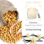 12 Pcs 4 Oz Mini Soy Candles,Vanilla Scented,Aromatherapy Candle,Bulk Candle Set，Great Stress Relieving Scented Candles for Girls as a Gift for Birthdays, Weddings and More! - Image 3