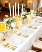 YOUBET 60PCS Clear Scalloped Plastic Plates for Party Wedding - Image 2