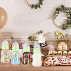 SiliFine 30 Pcs Baby Shower Favor Party Bottle Chug Game, Green - Image 4