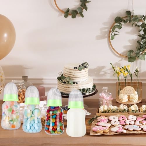 SiliFine 30 Pcs Baby Shower Favor Party Bottle Chug Game, Green - Image 4