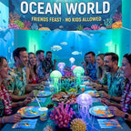 450 Pcs Tableware Set, Serve 50, Ocean Color, Under the Sea - Image 6
