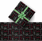 AOFUN Personalized Wrapping Paper with Name/Text Wrapping Paper Roll with Printed Name Christmas Wrapping Supplies Valentines Paper 3 Rolls 58" x 23" - Image 2