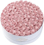 Prifroti 75 Preserved Roses in Suede Box – Luxury Rose Flower Arrangement, Preserved Flowers Gifts for Women, Wife or Mom – Birthday, Anniversary, Valentine’s Day, Mother's Day (Dusty Rose) by Prifroti