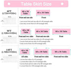 14ft Black Tulle Table Skirt for Rectangle Table or Round Tables Tutu Table Cloth for Birthday Party Baby Shower Wedding Parties Dessert Buffet Banquet Decorations - Image 5