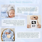 iAOVUEBY Baby Boy Gifts, Baby Shower Gifts - Newborn Bear Toys Rattle Blanket Infant Shoes Onesie Wooden Keepsake Babies Registry Gift Essentials Basket, Unique New Baby Gift Set for Boys 0+ Months - Image 4