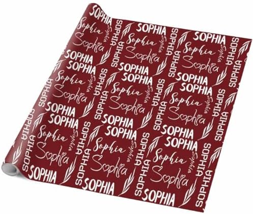 AOFUN Personalized Name Text Wrapping Paper Gift Wrap Funny Wrapping Papper Funny Gift Bags For Adults Cute Wrapping Paper Gift Wrap Funny 3 Rolls 58" x 23" - Image 5