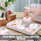 Karenhi 48 Pcs Clear Window Cookie Boxes Bakery Gift Packaging, White - Image 3