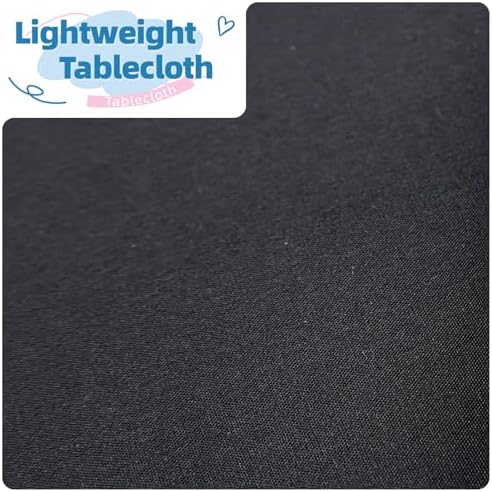 WIGENIUS 10 Pack Black Table Cloth Rectangle 70X120 Inch Tablecloth Fit 8FT - Image 4