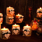 MTLEE 16 Pack Wooden Tealight Candle Holder Kit Guest Gifts, Classic - Image 6