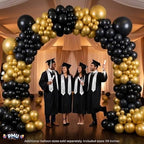 PMU DIY Professional Balloon Arch Deluxe Kit (Black and Gold) Balloon Garland for Party Decoration, Decoration Kit for Birthday Party, Wedding, Graduation, Baby Shower (41686-61646) Pkg/1 - Image 2