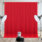 50x10ft Red Backdrop Curtain for Wedding Parties Wrinkle Free Fabric Red Drapes Backdrop Decoration for Baby Shower Birthday Photography Decoration 10 Panels, 5ft x 10ft - Image 6