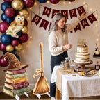 3Pcs Wizard Party Backdrop Decorations,3Ft Plastic Cardboard Cutouts - Image 5