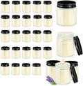 24 Pcs 4 Oz Mason Jar Candles, Lavender Scented Soy Candles Bulk Set for Stress Relief and Relaxation, Great Favors for Wedding, Christmas, Housewarming Gifts (Black, Lavender, 24) by Unknown