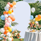 FOTSHARER 7.2FT Wedding Arch Backdrop Stand with White Arch Cover Set Balloon Arch Stand and Spandex Arches Backdrop Stands Cover Metal Back Drop Arches for Birthday Party Ceremony Banquet Decor - Image 4