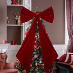 Wavwavw Giant Bow Big Wall Decor, Red, Velvet, Weeding - Image 3