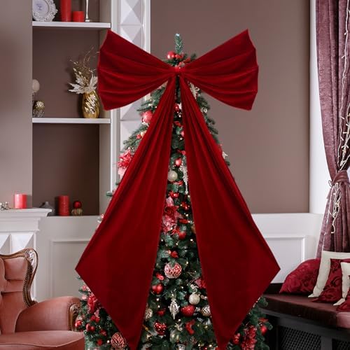 Wavwavw Giant Bow Big Wall Decor, Red, Velvet, Weeding - Image 3