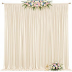 10 x 10ft Champagne Backdrop Curtains, Champagne Drapes for Backdrop Fabric - Image 7