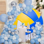 Volleyball Round Backdrop Cover - Sports Themed Background for Photography, Boys & Girls Birthday Party Decoration, Volleyball Sports Events Club Photo Shoot Studio Props - 6x6ft - Image 4