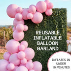 1 Set Reusable Inflatable Balloon Garland Arch Kit,Light Pink - Image 3