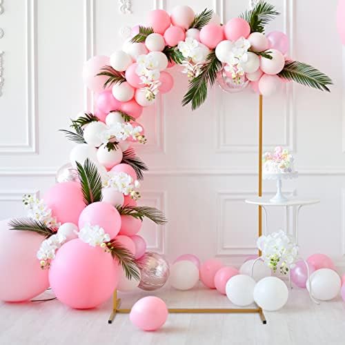 Outvita 6.6ft Wedding Arch, Metal Backdrop Stand Wedding Ballon Arch Frame Decoration Support Stand for Ceremony Indoor Outdoor Party Event Baby Shower - Image 7