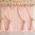 40x10ft Blush Pink Backdrop Curtain Panels for Parties - Wrinkle Free Polyester Photo Curtain Backdrop Wedding Back Drop Fabric Drapes for Party Decorations Background for Photography by WishCare