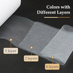 3PCS Glitter Tulle & Solid Color Tulle Roll Bundle (White & Red & Green) - Image 6