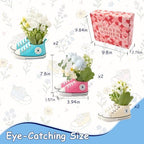 12 PCS Wild Flower Sneaker Baby Centerpieces for Tables, Baby Shower Decor - Image 5