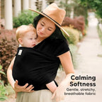 KeaBabies Baby Wrap Carrier, All in 1 Original Baby Carrier (Trendy Black) - Image 3